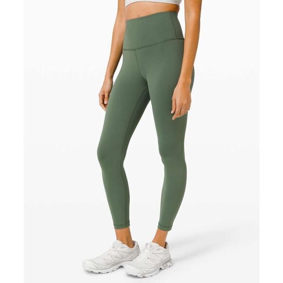 lululemon athletica Pants - Lululemon Womens Wunder Train High-Rise Tight 25" Algae Green Size 18